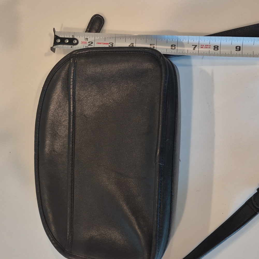 Vintage Laura Ashey Leather Black Crossbody Bag - Picture 16 of 16